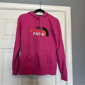 The north face pink hoodie